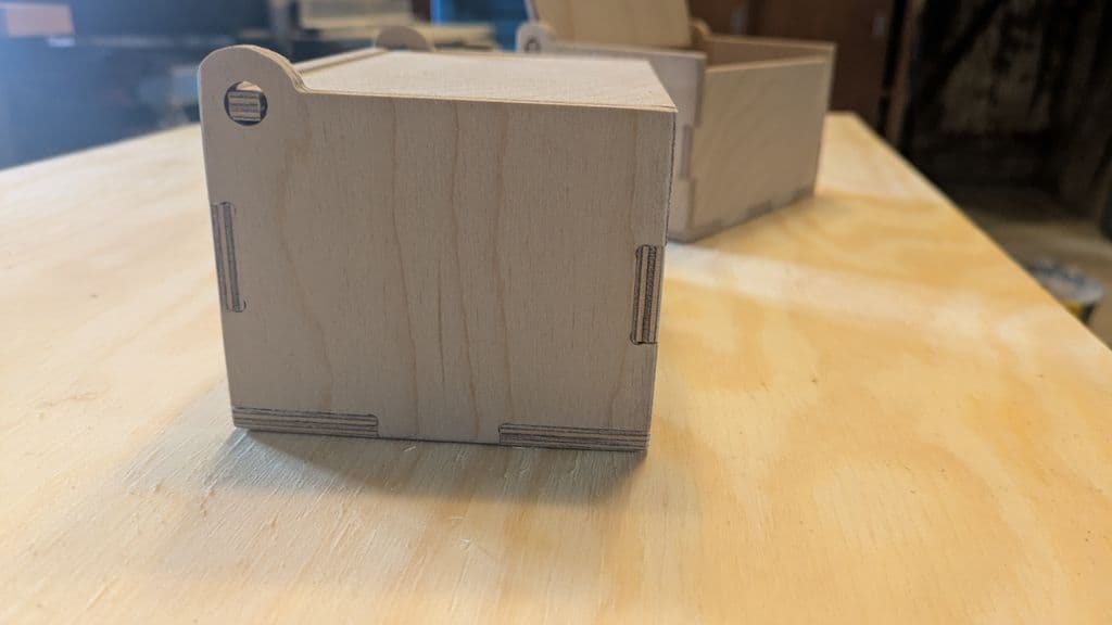 Small Hinged Lid Box Side