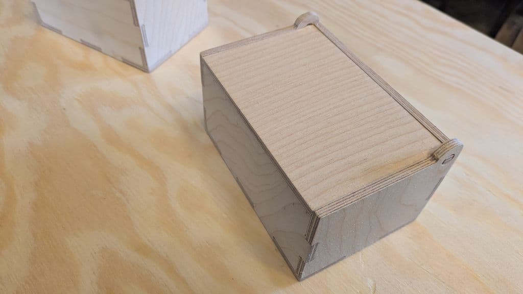 Small Hinged Lid Box Above