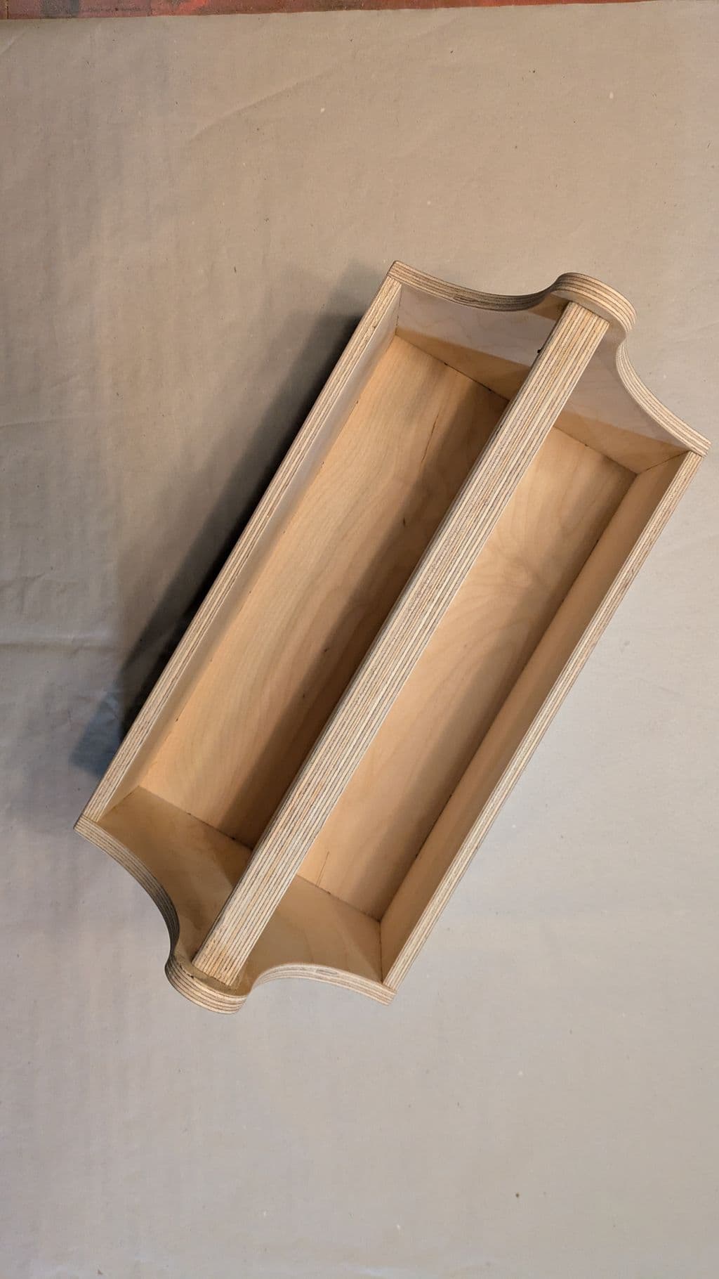Wooden Toolbox from above