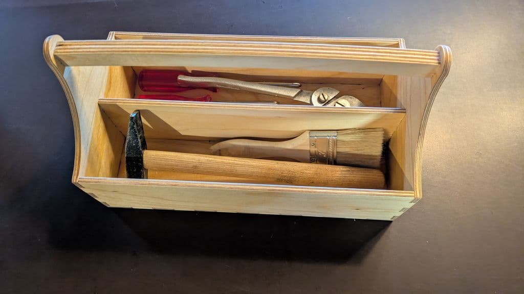 Toolbox made with CNC above