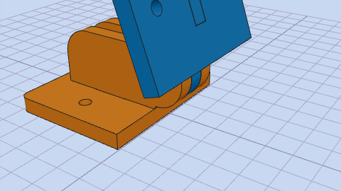 Laser cut hinge from flat parts — opening animation
